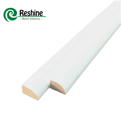 Cost Effective White Primed Wood Small Mouldings Shoe Or Quarter Round For Baseboard