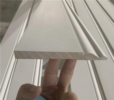 White Primed FJ Wooden Trim Mouldings Base Boards For The Floor