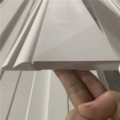 FJ White Primed Wooden Skirting Board