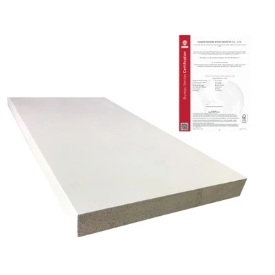 Premium White Gesso Coated FJ Wooden Baseboards And Trim Mouldings For Flooring