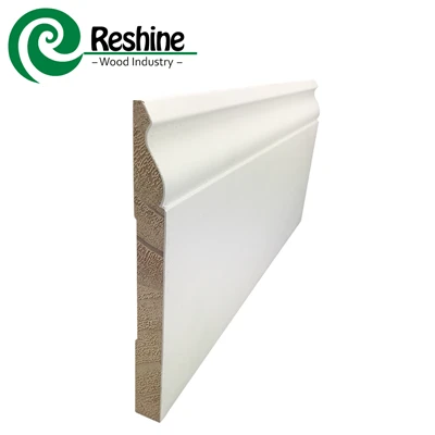 White Primed FJ Pine Moulding 218 Base 5-1/4