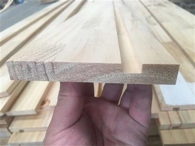 Primed FJ Pine Grooved Square Board