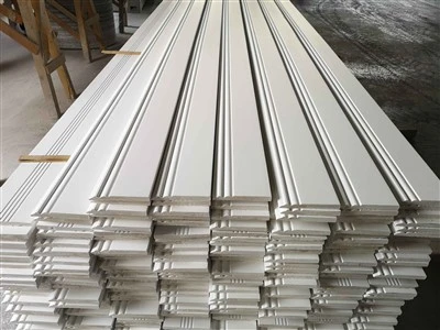 Vietnam 0% Tariff White Primed Wood Baseboard 5180