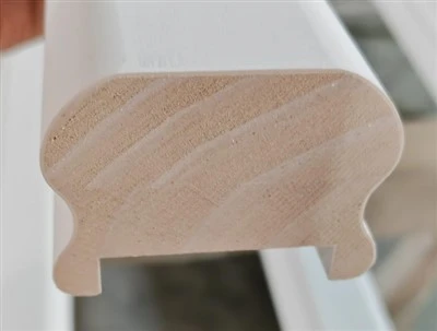 Great Value Wood Stair Parts Wood Hand Rail For Decoration