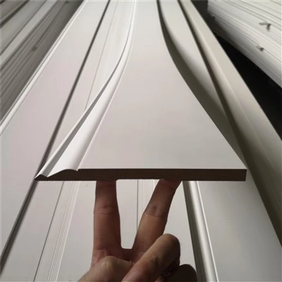 White Primed MDF Wall Baseboard Moulding