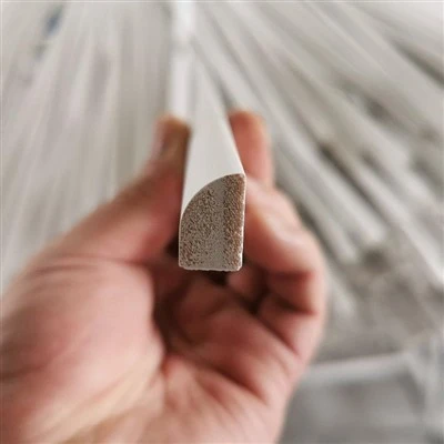 White Primed Shoe Moulding 1/6 Round Wood Moulding