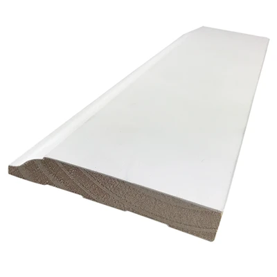 White Primed Wood Skirting Board Baseboard Trim