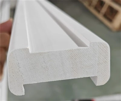 White Primed Wooden Stair Base Rails