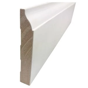 White Primed Baseboard Mouding