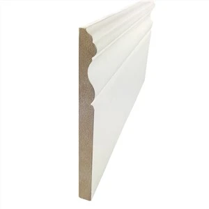 Interior MDF Trim Moulding Wood With Baseboard Molding