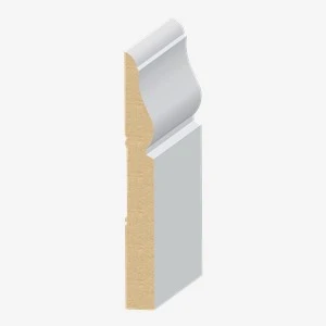 White Primed MDF Base Moulding