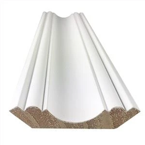 White Primed Pine Trim Crown Moulding Ceiling