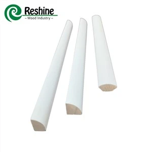 White Primed Quarter Round Shoe Molding