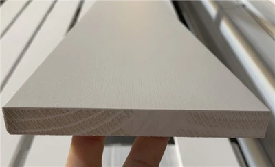 White Primed Pine S4S Square Board Trim Board